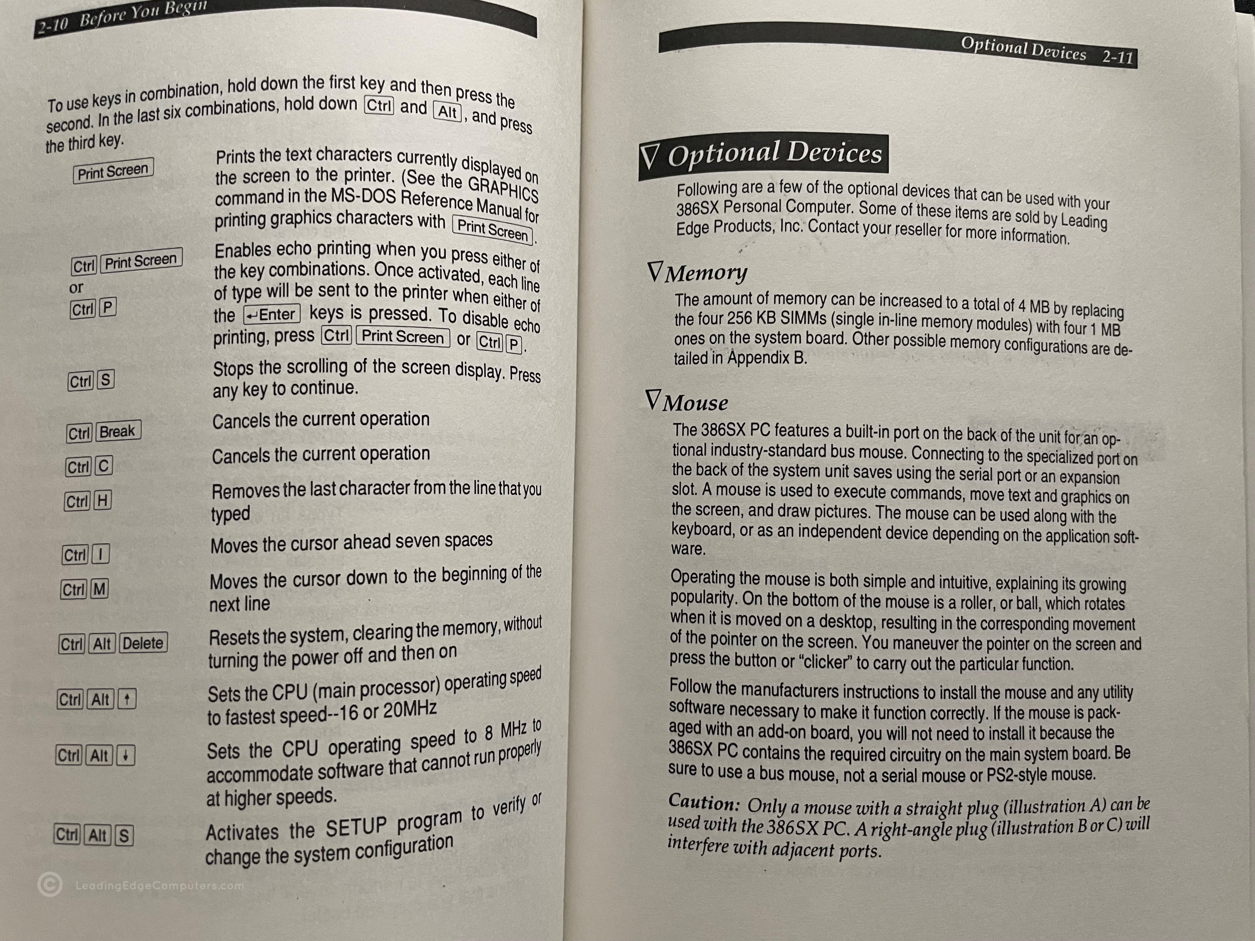 386sx pC manual