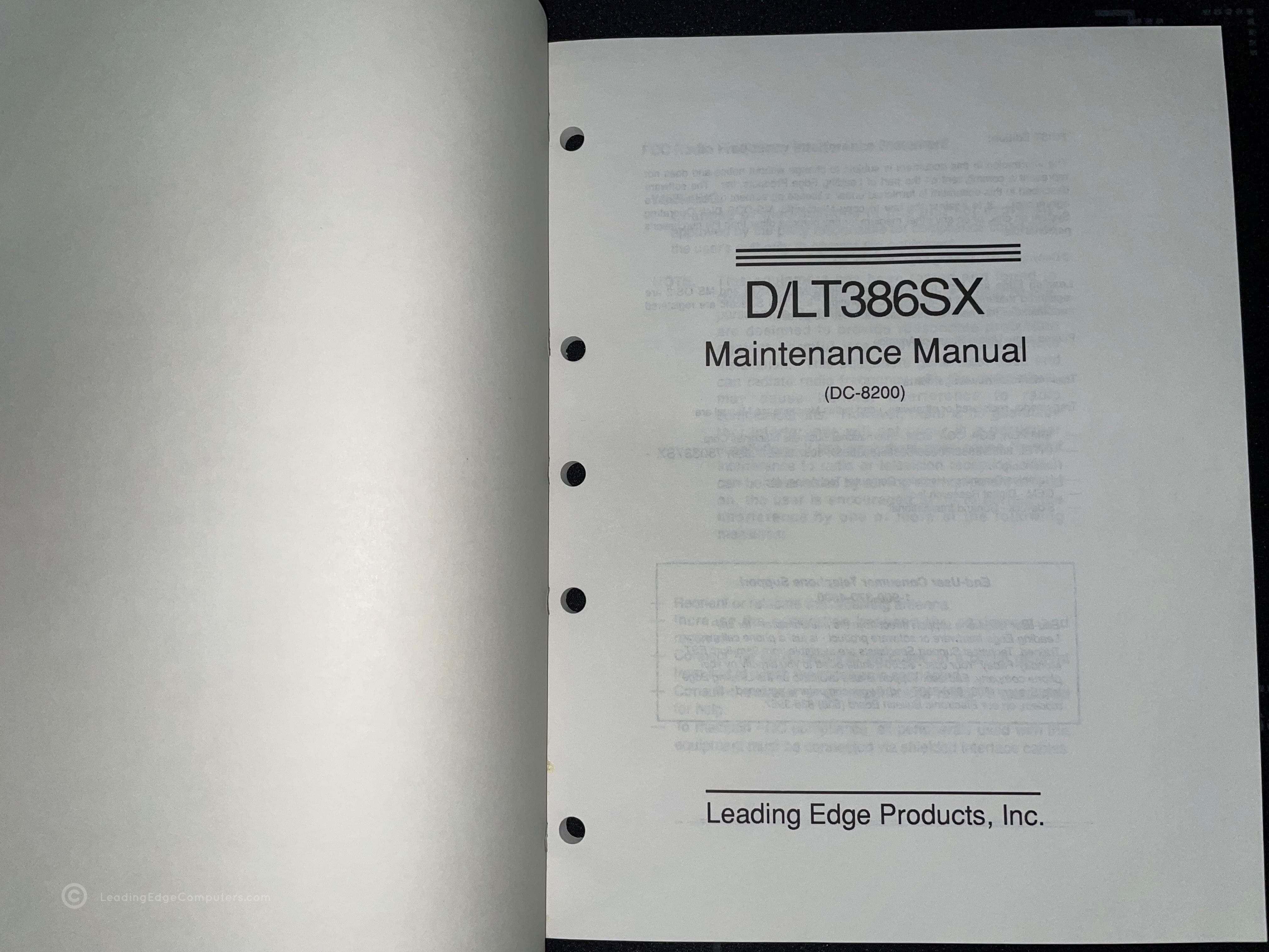 386sx plus notebook manual
