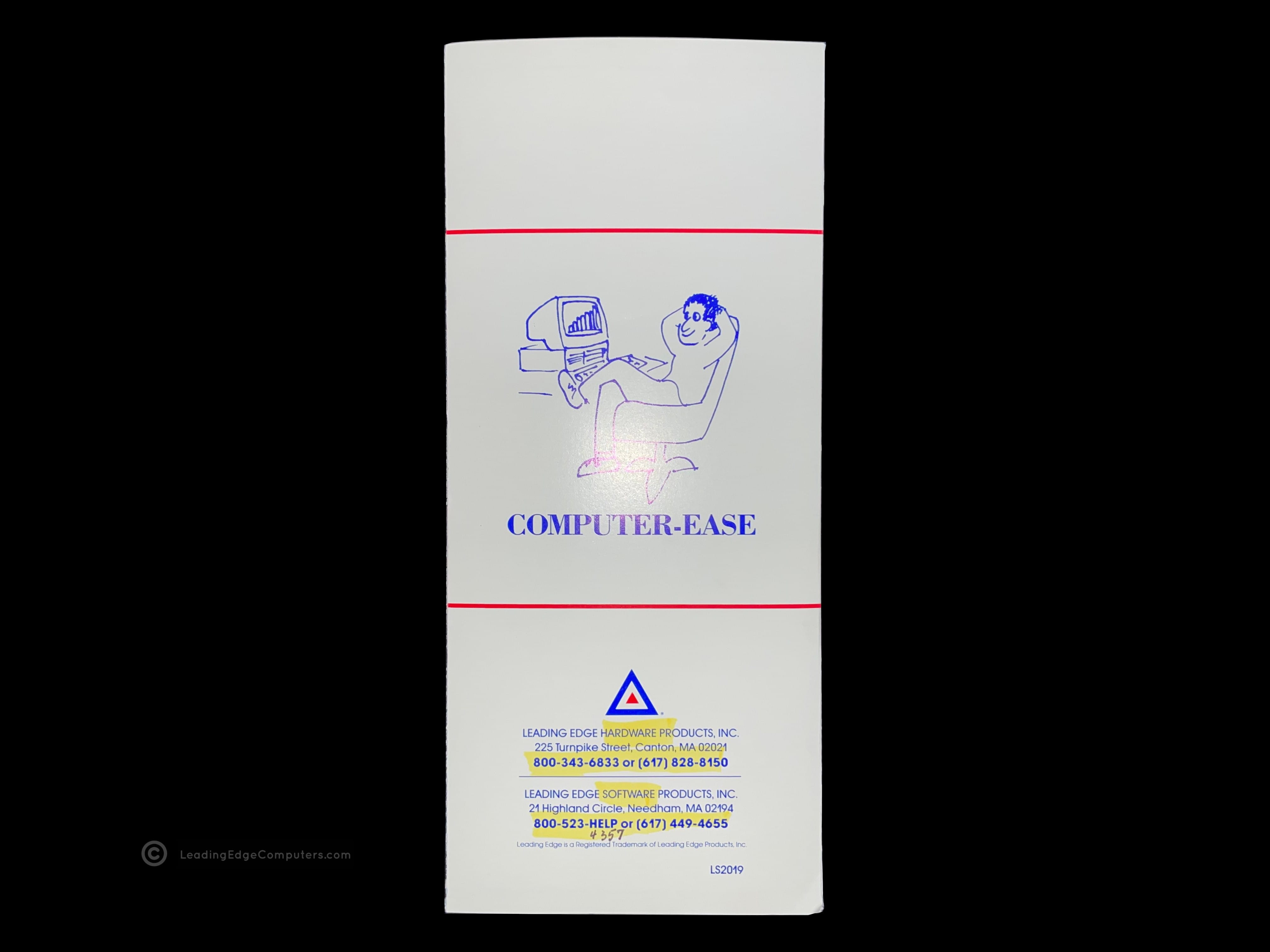 folded rear view of the leading edge support brochure