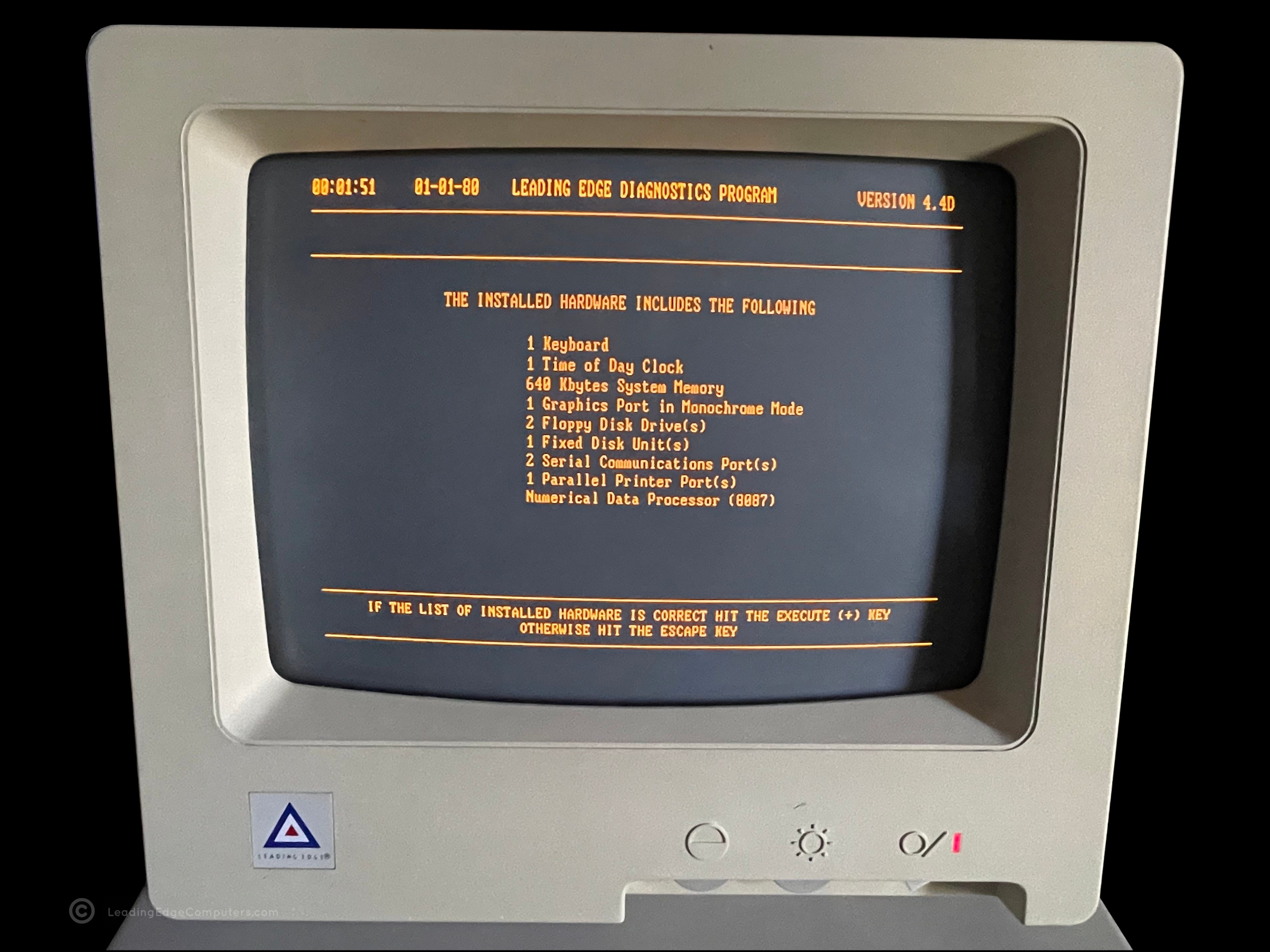 LEPC Model D Diagnostics hardware profile