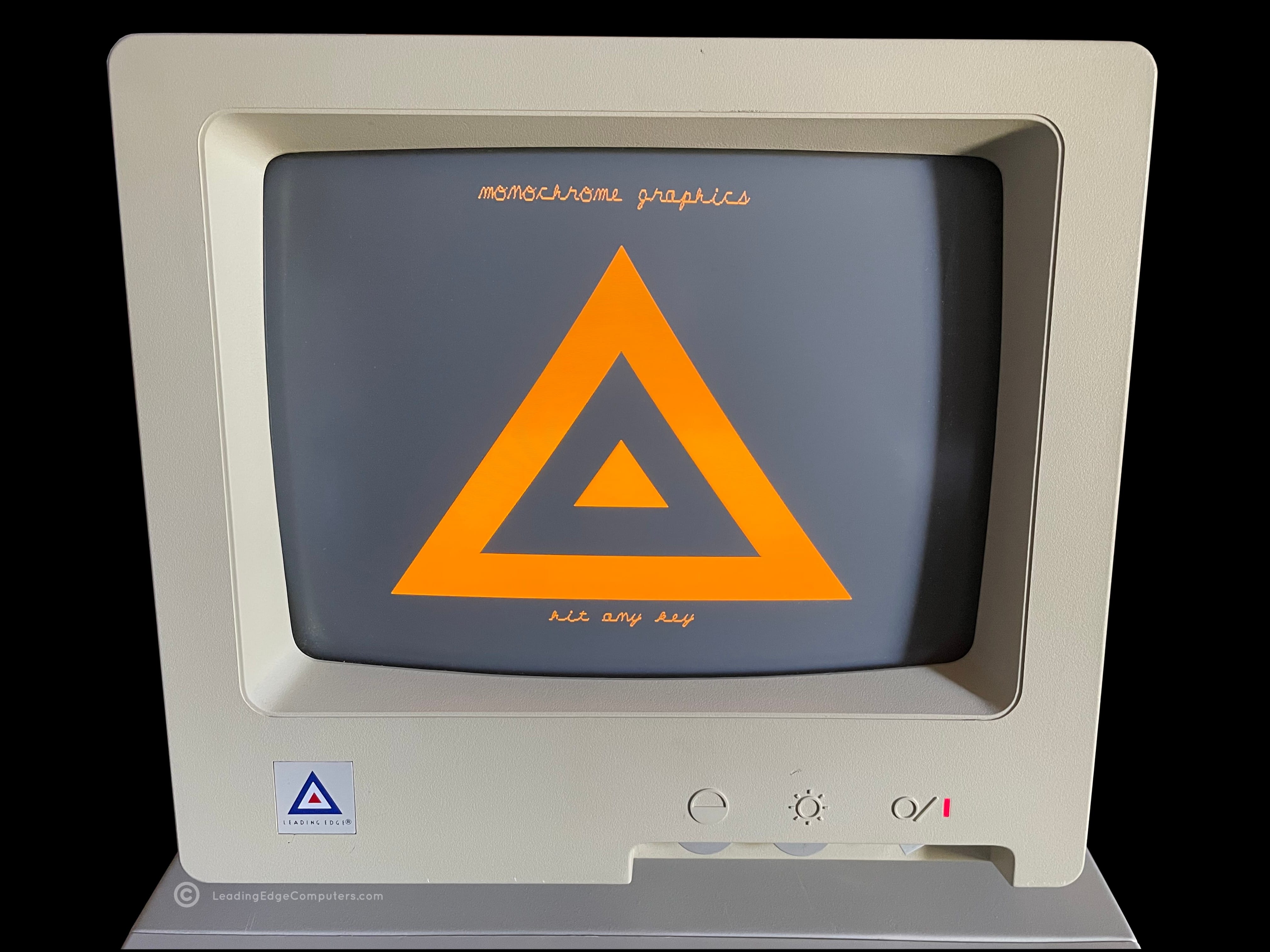 LEPC Model D Diagnostics monitor test with logo