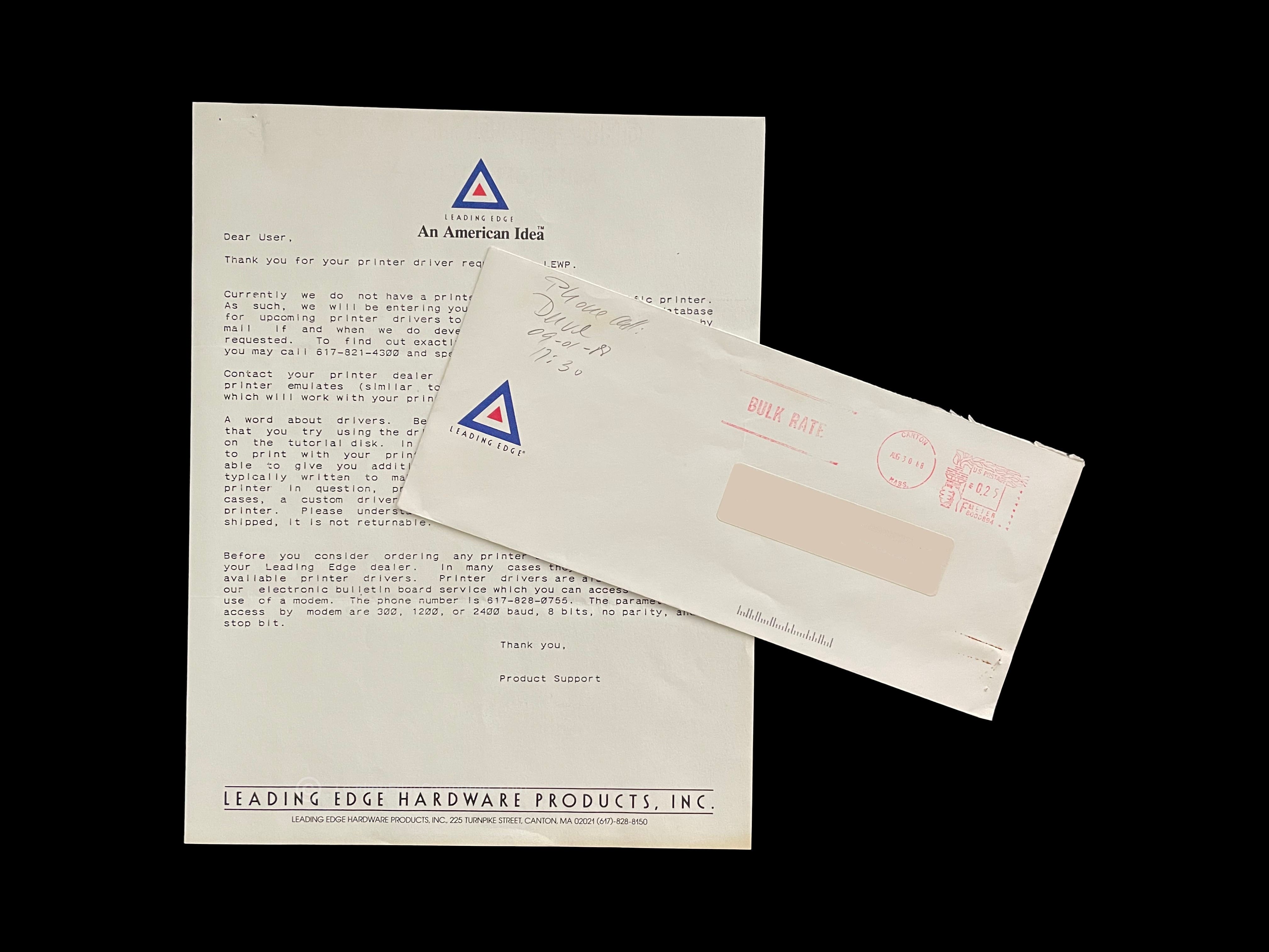 letterhead with envelope