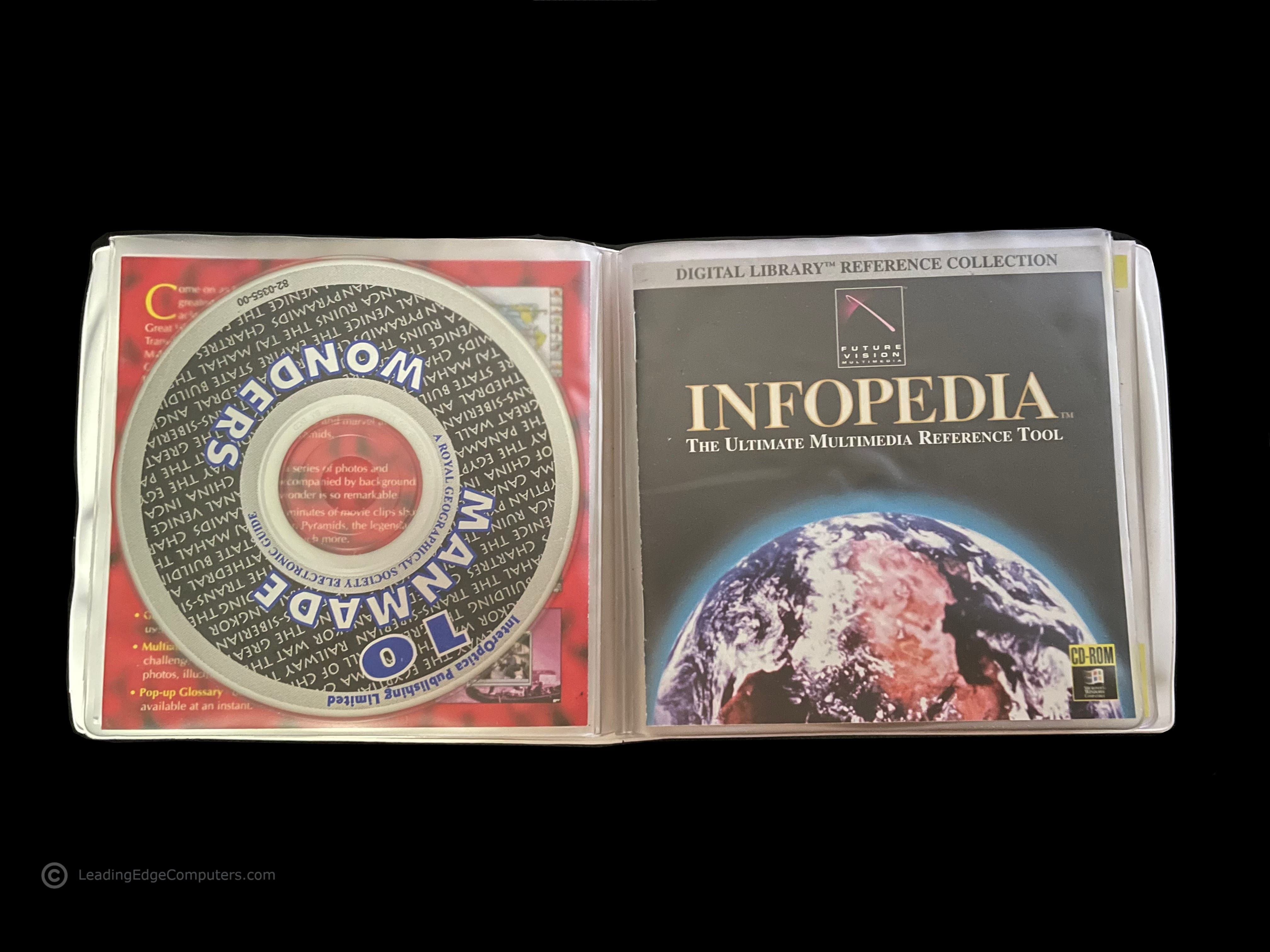 the cover slip for Infopedia software