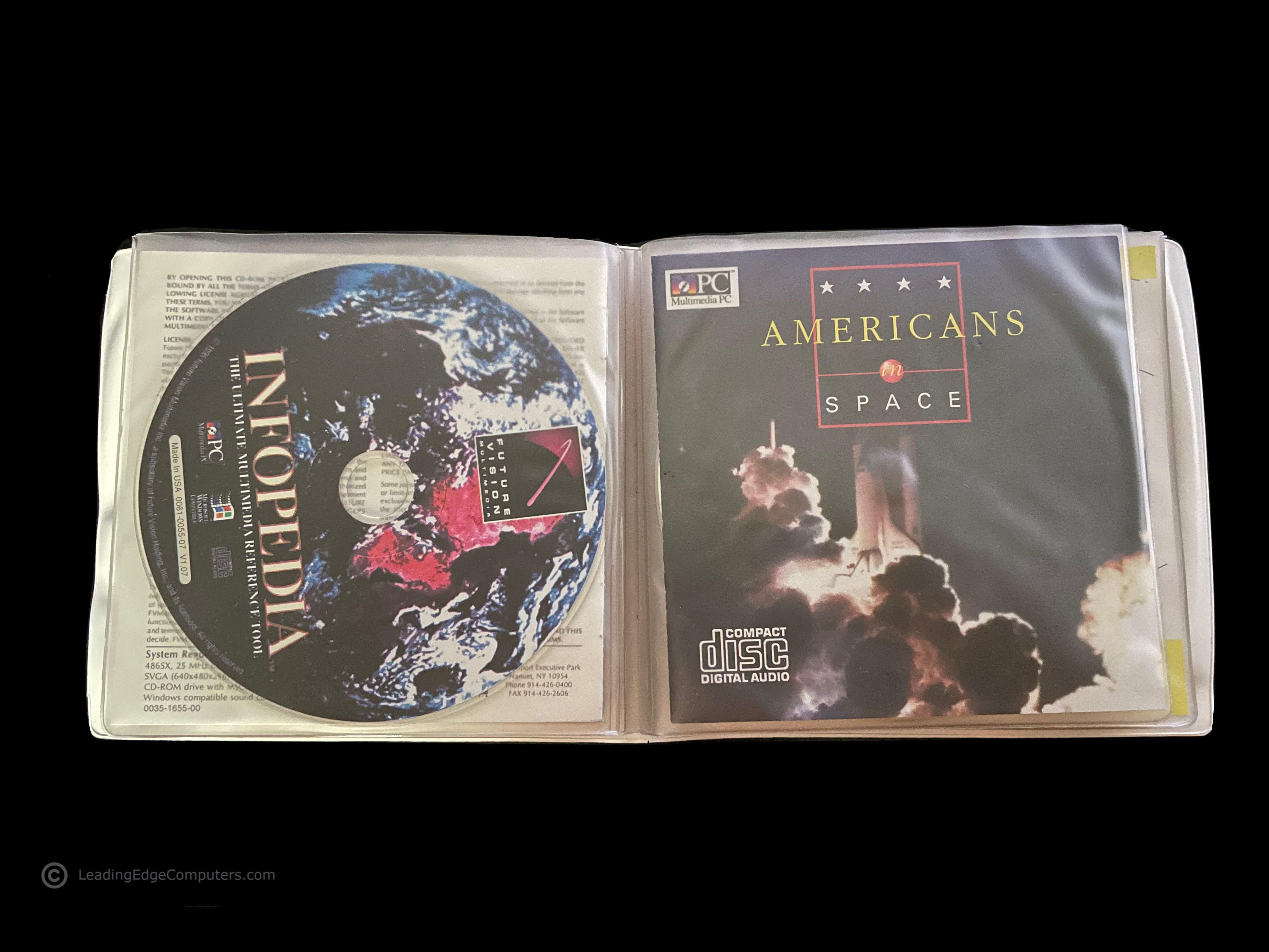 cover slip for Americans in Space CD-ROM