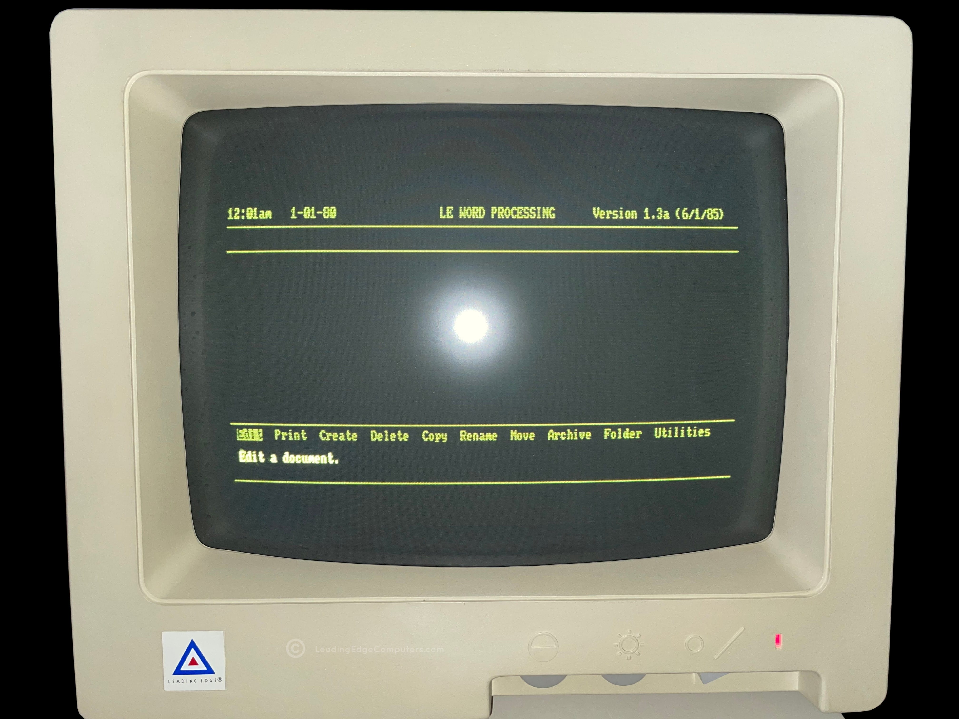 word processing document editing mode