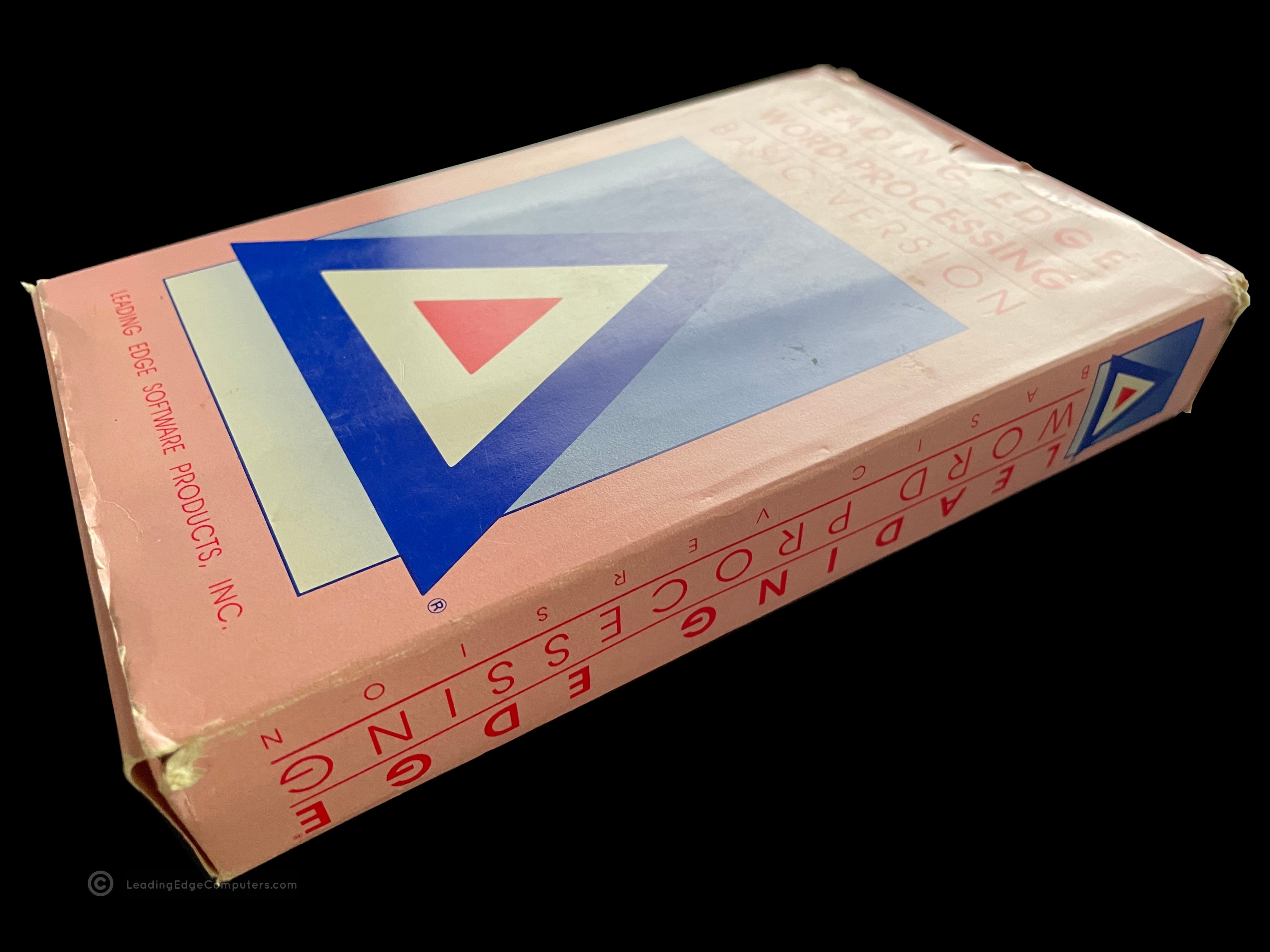 word processing software pack angled with sides visible