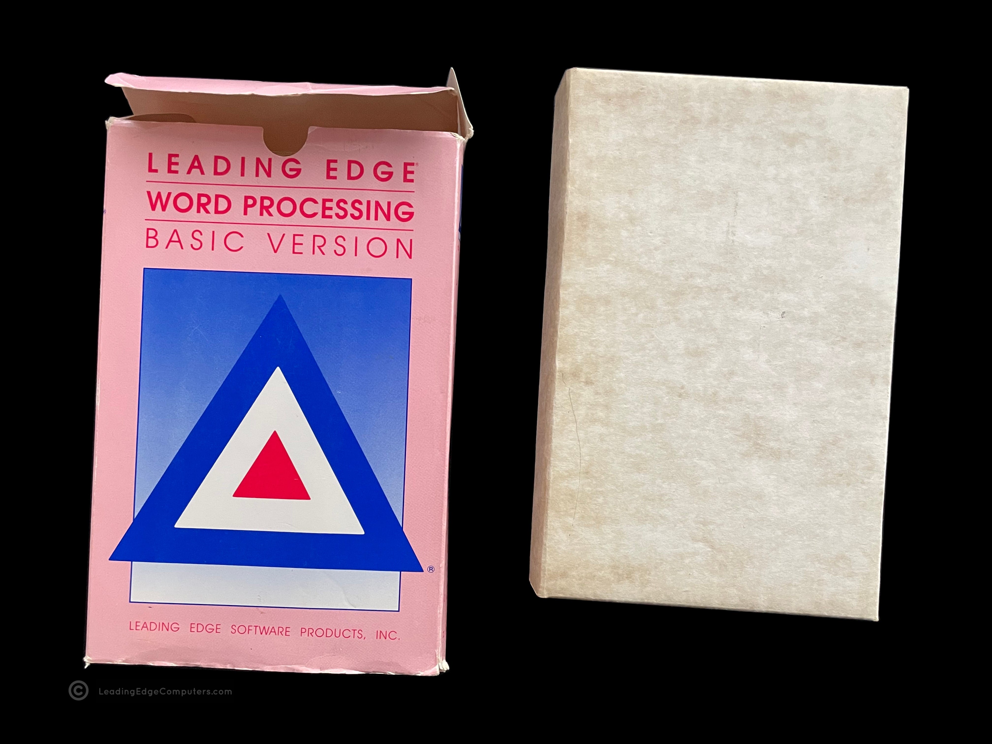 word processing sofware pack opened with inner sleeve shown