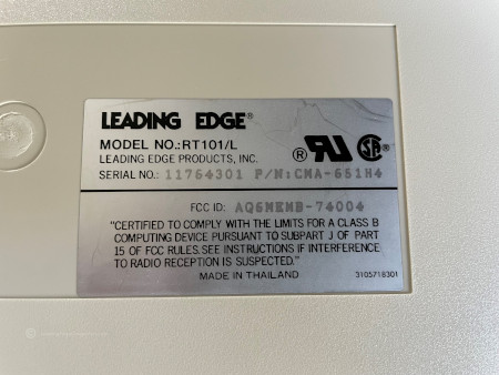 Leading Edge Computers: RT101/L Keyboard