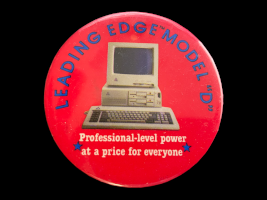 model d promotional button